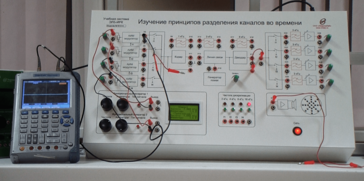 Учебная система для исследования особенностей разделения каналов во времени