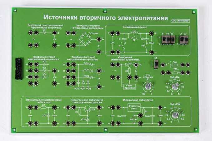 Сменная панель «Источники вторичного электропитания»