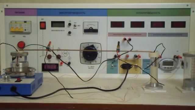 Установка «Теплопроводность и электропроводность металлов»