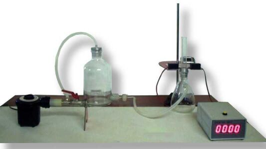 Установка «Определение показателя адиабатического процесса для газов при помощи осциллятора»